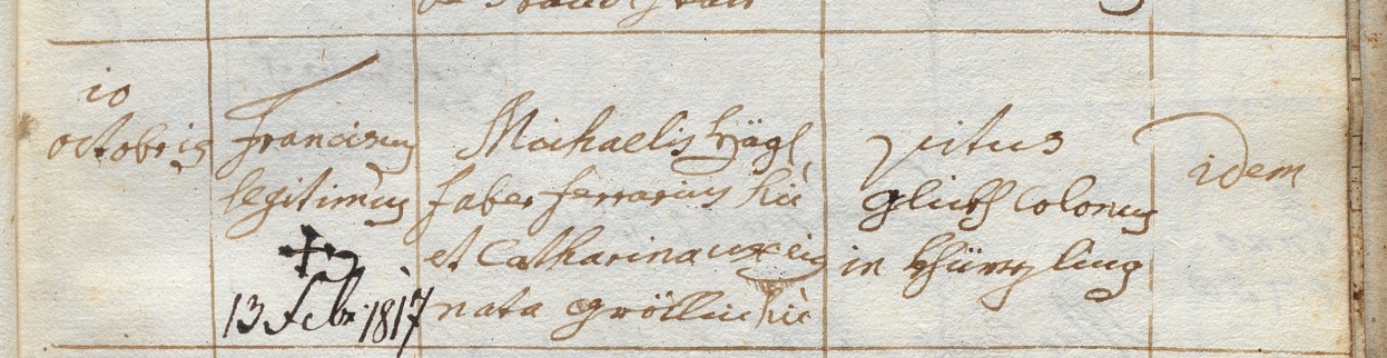 Klicken Sie zuerst in den Kreismittelpunkt, dann an irgendeiner Stelle auf den Kreis selbst.